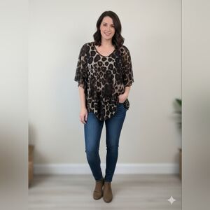 Leopard Print Women's Top
